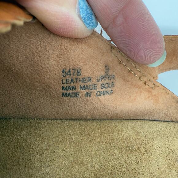 Minnetonka Sandals Women's 8 Brown Woven Leather Hippie Boho Summer EUC - Picture 11 of 11